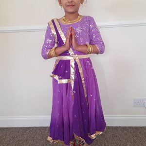 Purple Ombre Georgette Anarkali