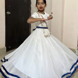 White Georgette Anarkali
